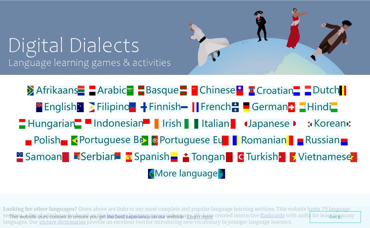 Language learning games & activities | Digital Dialects