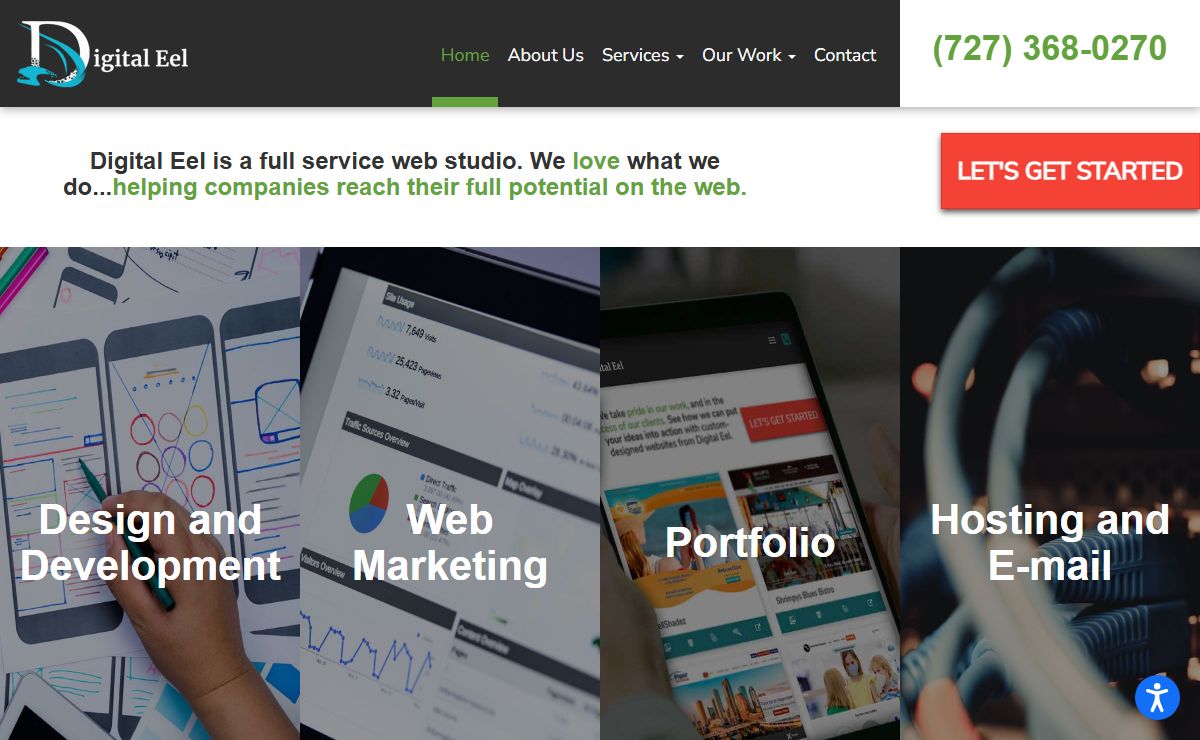 St. Petersburg Web Design, Hosting, SEO - Digital Eel Tampa Bay Florida