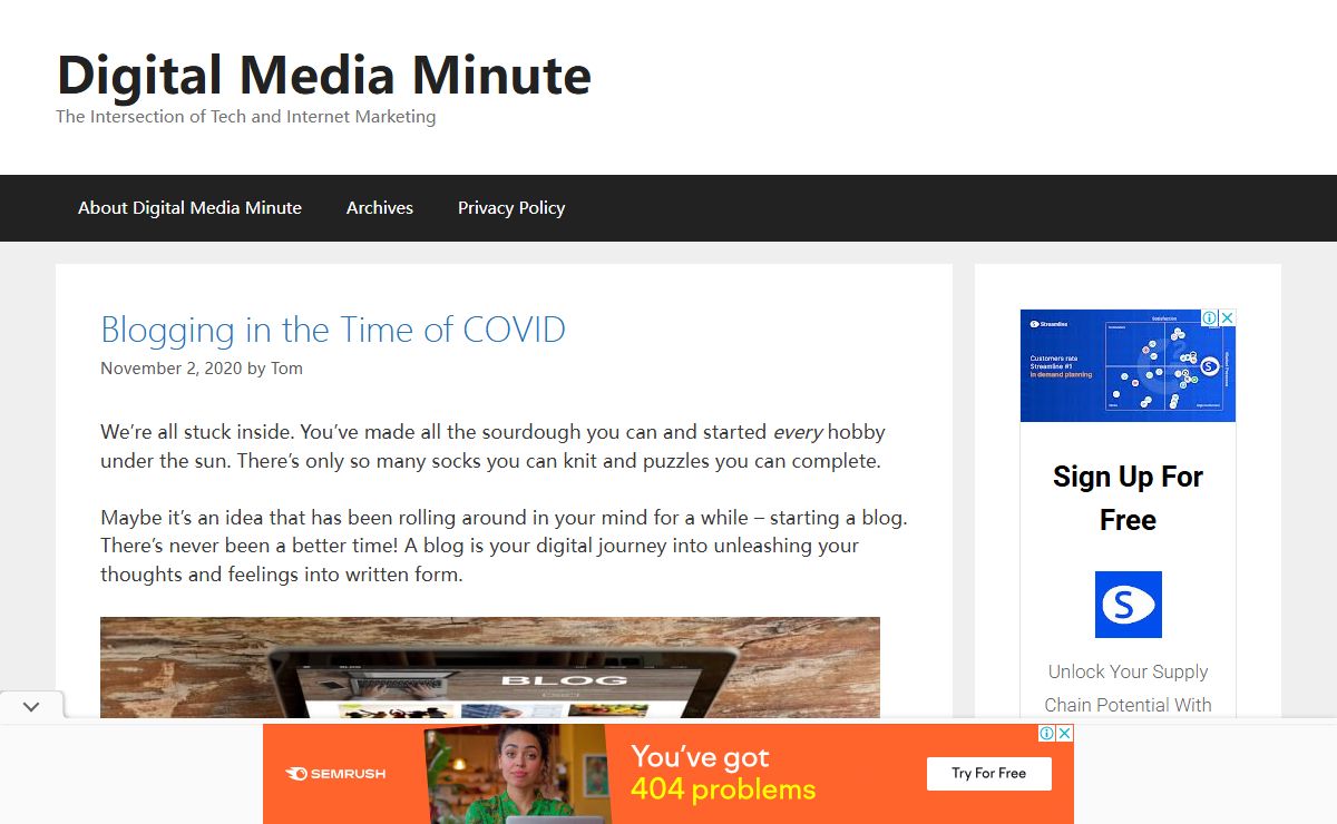 Digital Media Minute - The Intersection of Tech and Internet Marketing