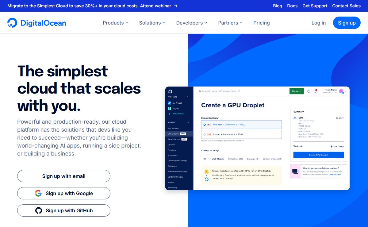 DigitalOcean | Cloud Infrastructure for Developers