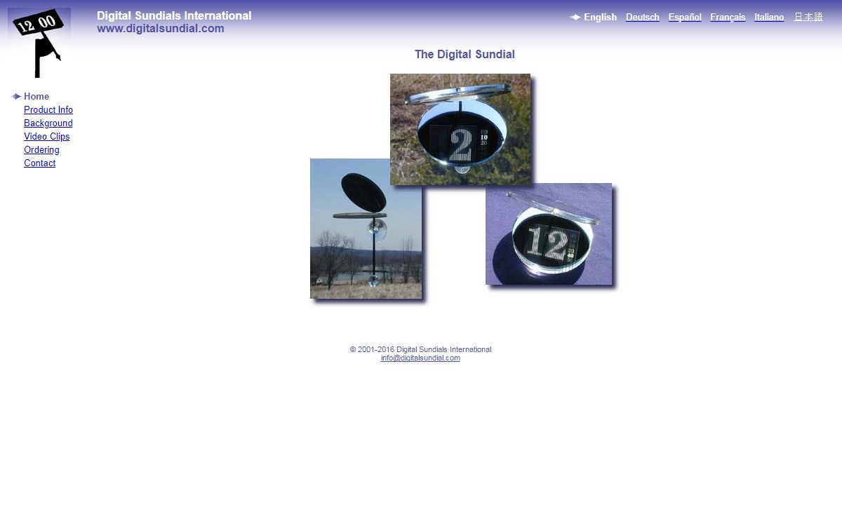 Digital Sundials International - The Digital Sundial