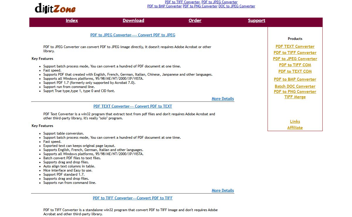 PDF TO TIFF, PDF TO JPG, PDF TO BMP, PDF TO PNG, PDF to TEXT CONVERTER