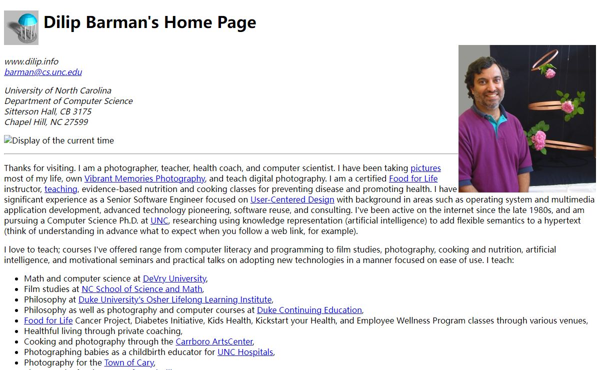 Dilip Barman's Home Page