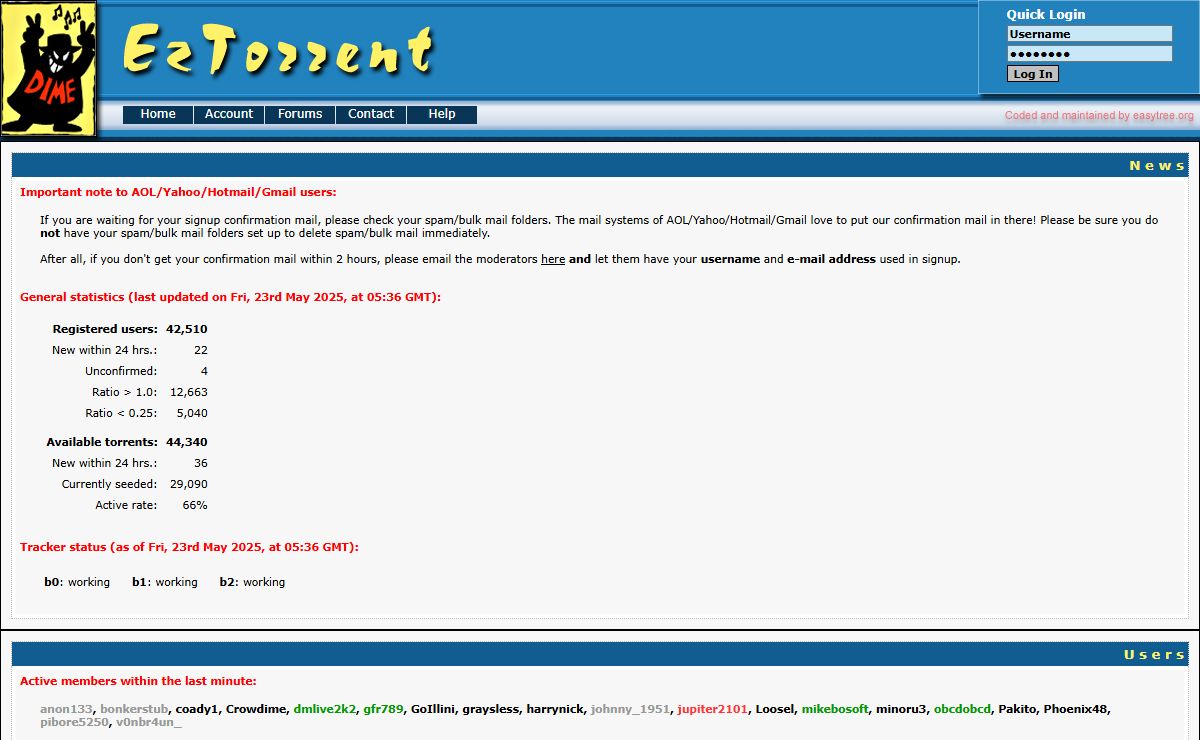 www.dimeadozen.org :: EzTorrent v0.7.0r495