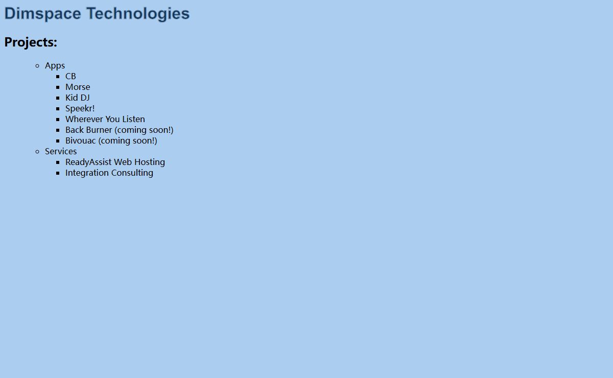Dimspace Technologies