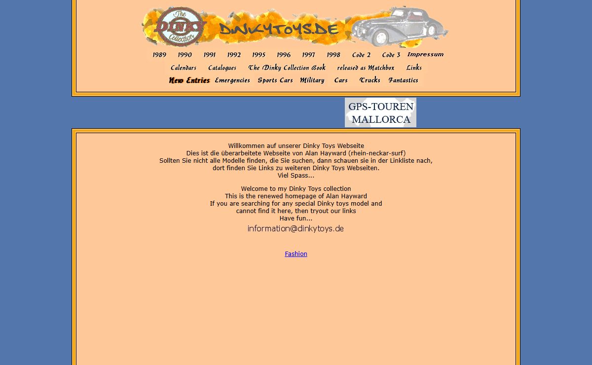 Welcome to Dinky Toys - a webpage for Dinky Toys lovers