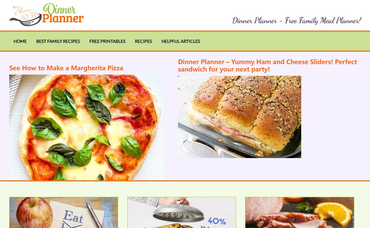 Dinner Planner - Easy Family Dinner Recipes