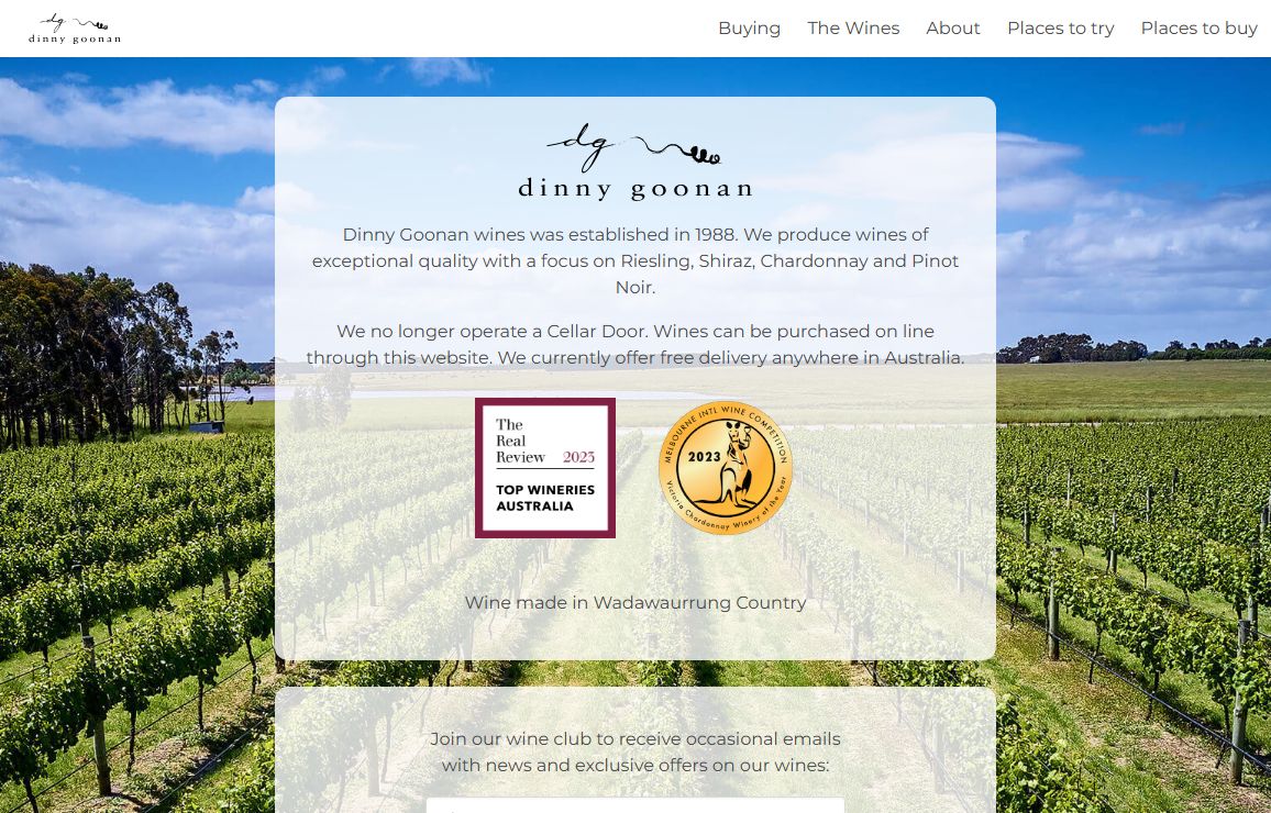 Dinny Goonan Wines | Home