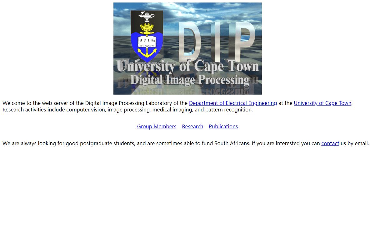 UCT Digital Image Processing