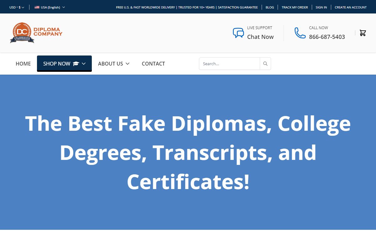 Fake Diplomas, University Certificates, Transcripts, High School, GED