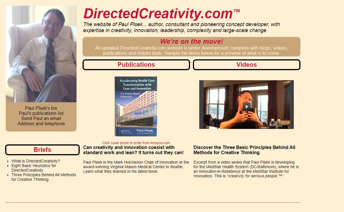 Paul Plsek's DirectedCreativity™