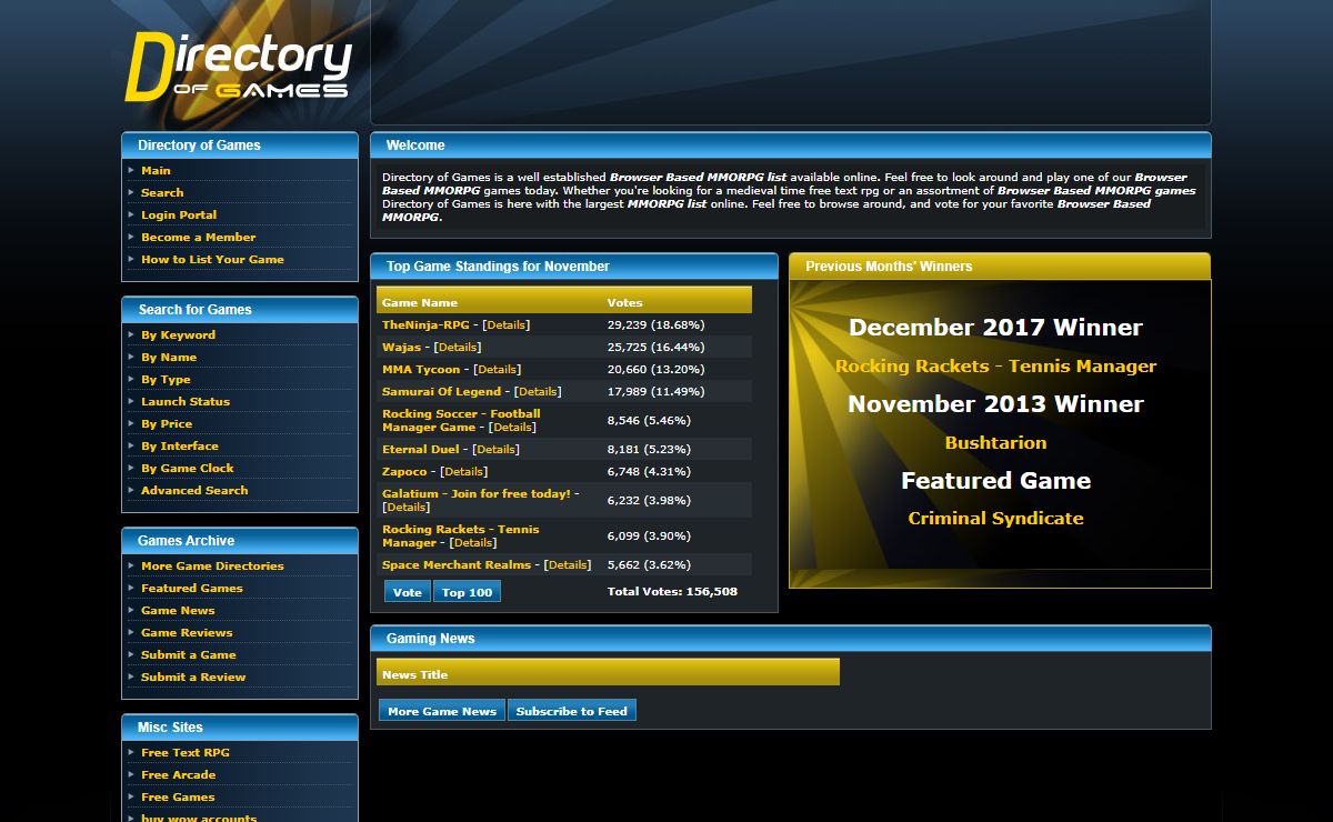 Directory of Games - The greatest MMORPG games online