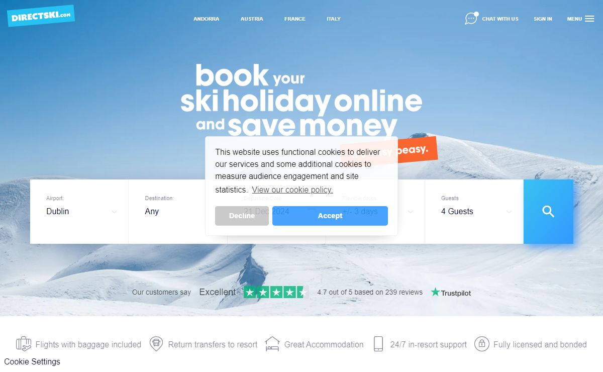 Ski Holidays from Ireland | Ski Deals & Packages - Directski.com