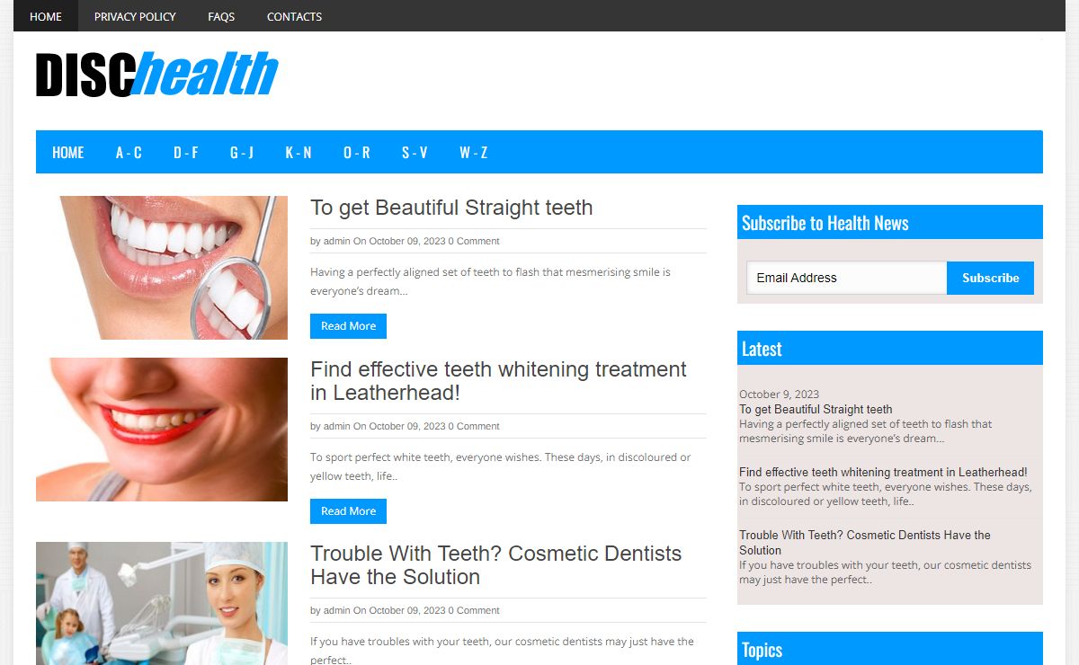 DISC Health News | Leading resource for health news \ 2024