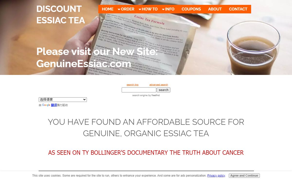 Quality Organic Essiac Tea at Discount Prices