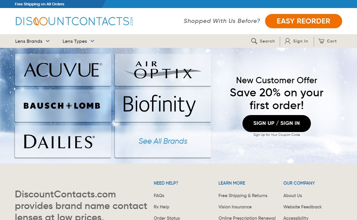 Discount Contacts | Save on Contact Lenses
