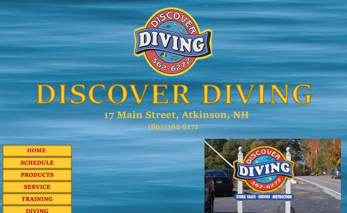 Discover Diving Home Page