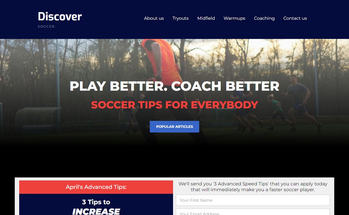 Discover Soccer - Discover Your Game