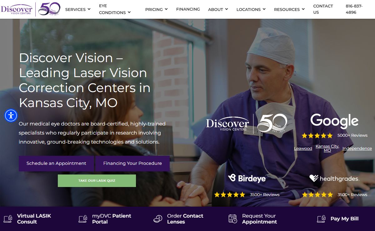 Ophthalmologist Kansas City | LASIK Kansas City | Discover Vision
