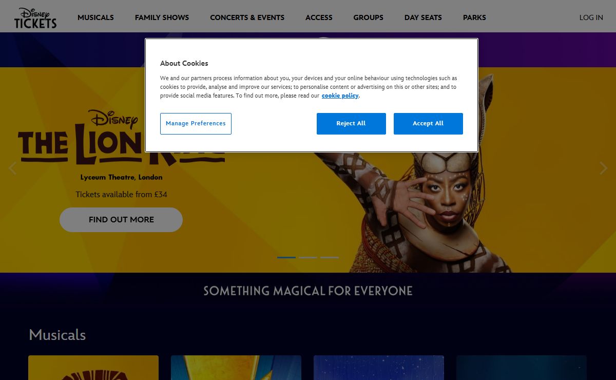 Disney Musicals and Live Show Tickets | Disney Tickets UK