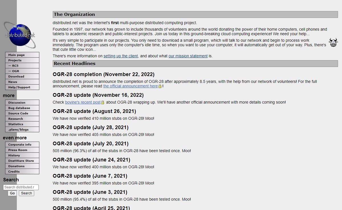 distributed.net: distributed.net
