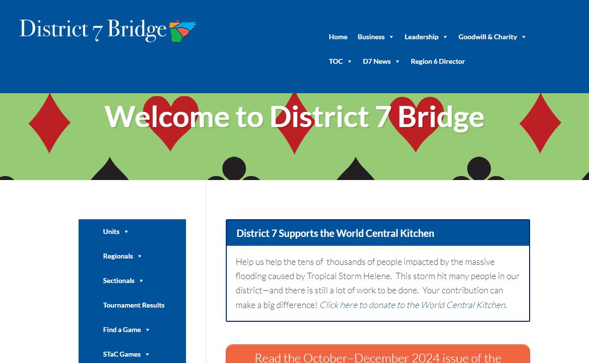District 7 Bridge – ACBL