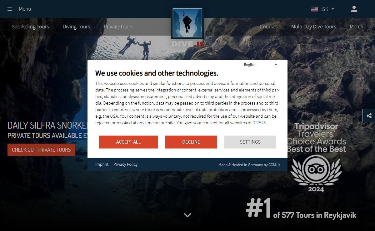 DIVE.IS - PADI 5 Star Dive Center Iceland - Scuba Diving & Snorkeling