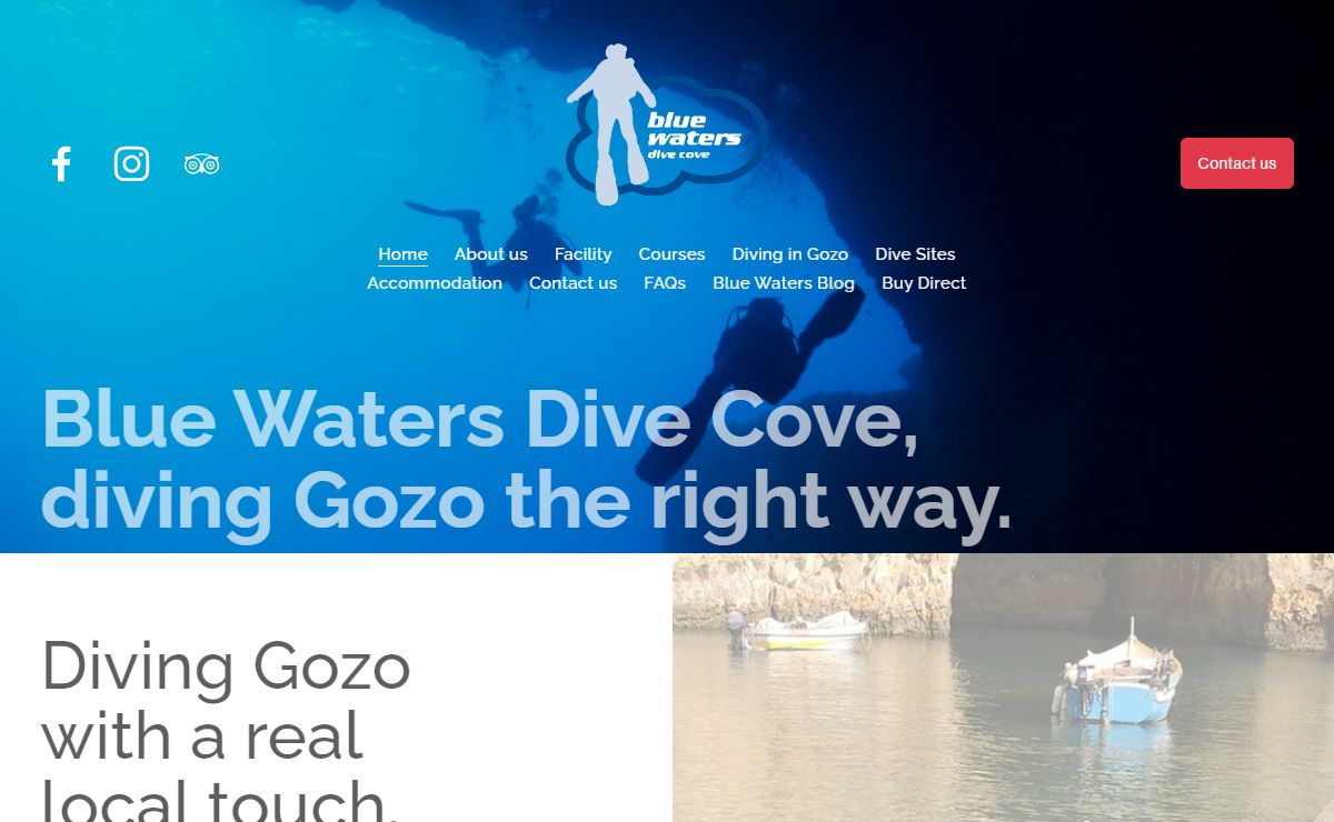 Blue Waters Dive Cove - The Best Choice for Gozo Diving.