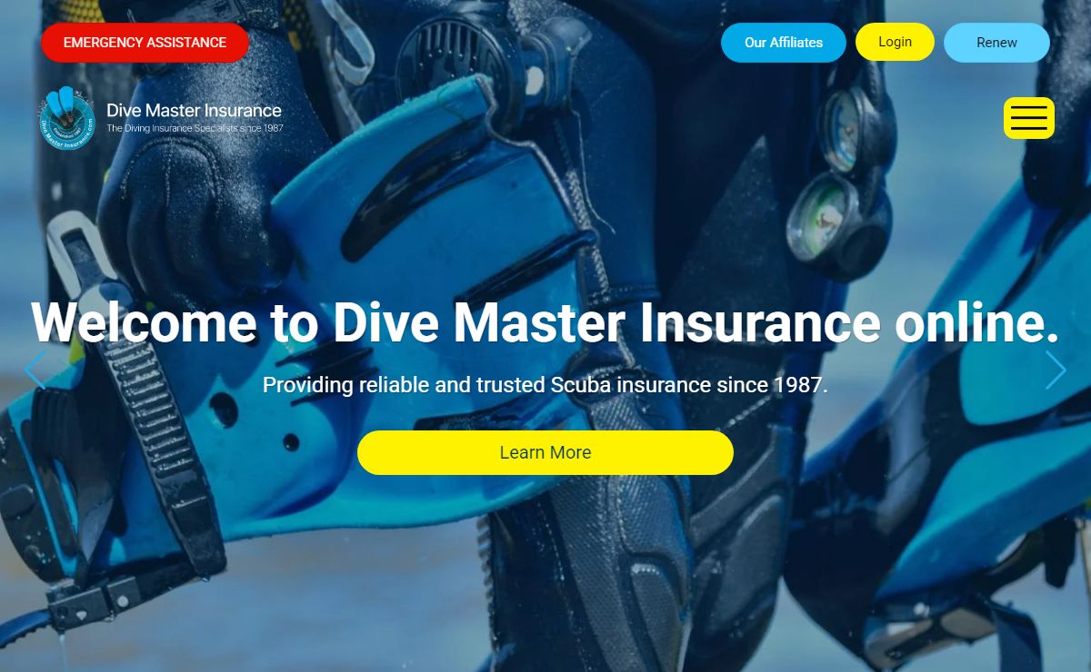 Scuba Diving Insurance UK | Dive Master Insurance | PADI