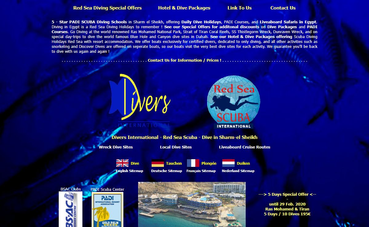 Scuba Diving Centers - PADI Courses & Red Sea Diving in Sharm el-Sheikh, Egypt
