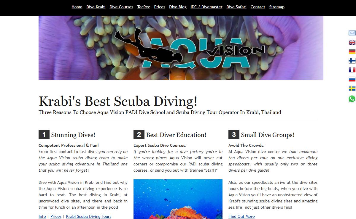 Scuba Diving Ao Nang | PADI Dive School | Krabi Thailand