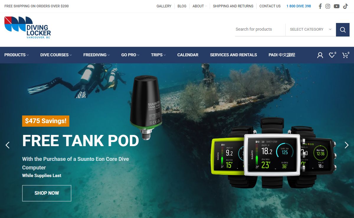 Learn To Dive With Vancouver's Largest Dive Shop | Vancouver Diving Locker