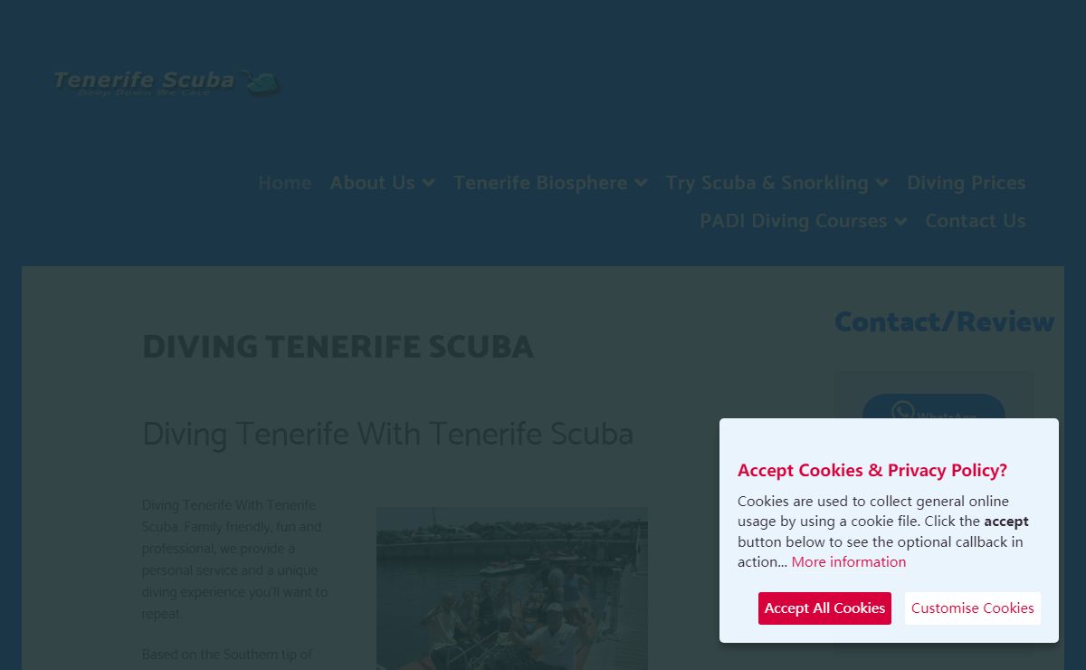Diving Tenerife Scuba