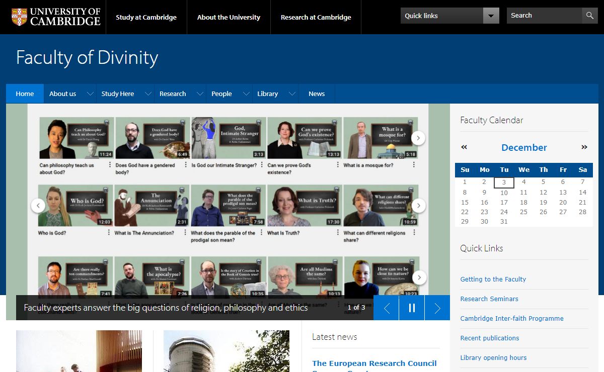 Faculty of Divinity |