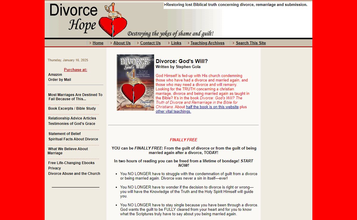 Divorce Book | Divorced Christain | Christian Divorce Advice | Divorce Guilt