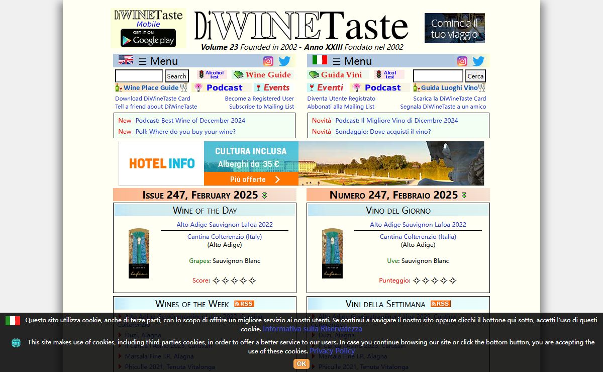 DiWineTaste - Cultura e Informazione Enologica - Wine Culture and Information