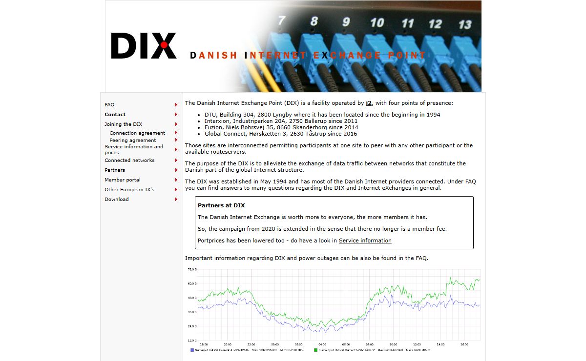 DIX - Danish Internet eXchange point