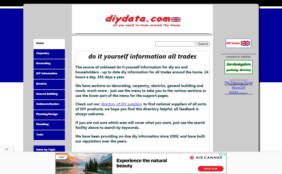 Providing do it yourself information and advice for all trades.