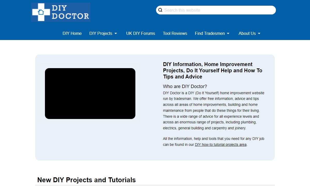 DIY Do It Yourself and Home Improvement How To Information and Advice | DIY Doctor