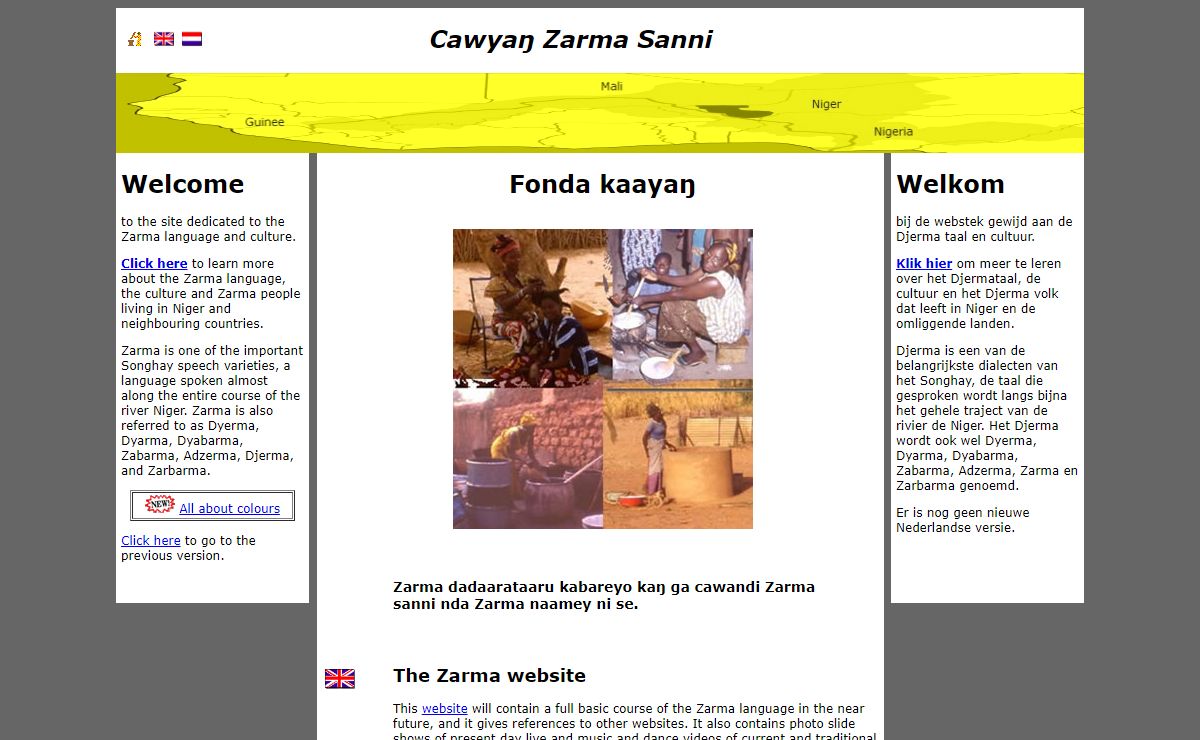 Cawyan Zarma Sanni - home page / startpagina