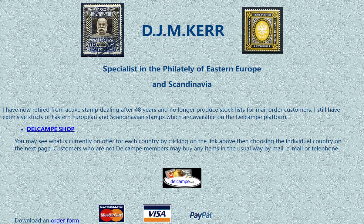 D J M Kerr Stamps of Eastern Europe