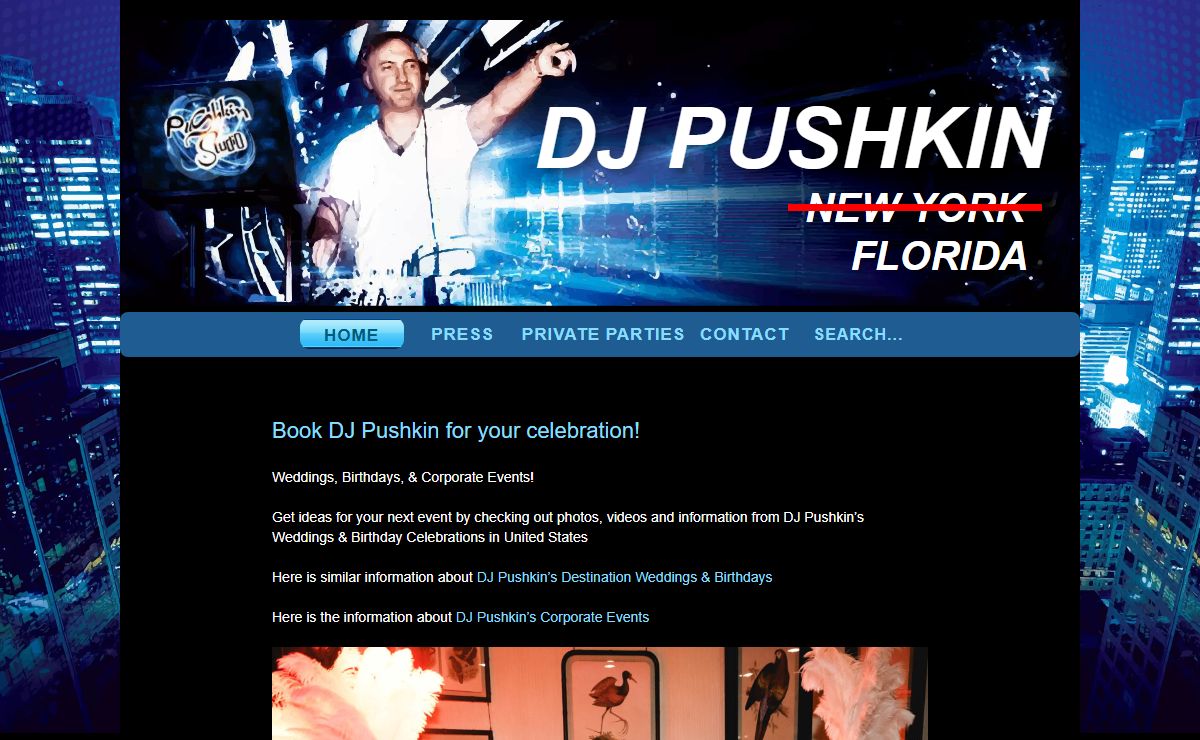 DJ PUSHKIN - Bringing Eastern European flavored dance music from Florida to all over the world - Number 1 Euro DJ in NYC and Top Russian-Speaking DJ in America.DJ PUSHKIN – Bringing Eastern European flavored dance music from Florida to all over the world| Number 1 Euro DJ in NYC and Top Russian-Speaking DJ in America.