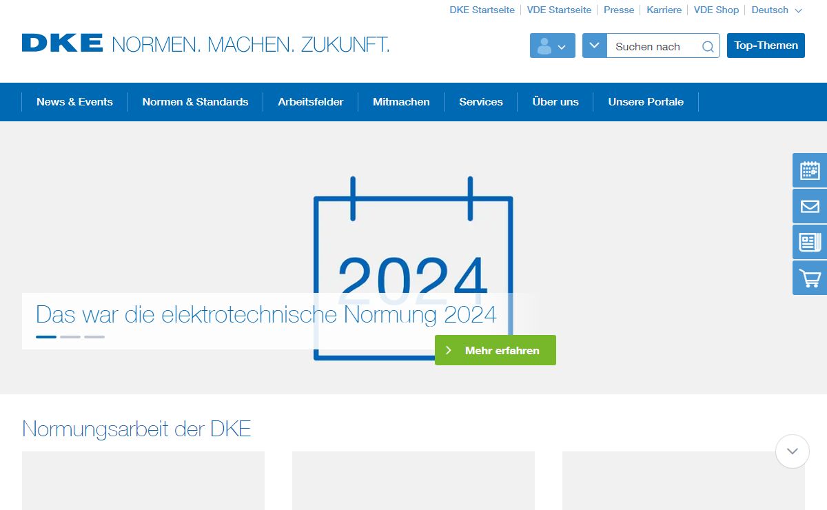 DKE Deutsche Kommission Elektrotechnik Elektronik Informationstechnik in DIN und VDE