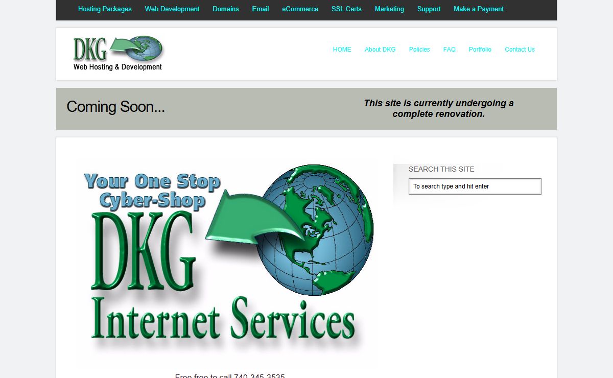 Coming Soon… | DKG Web Hosting and Development