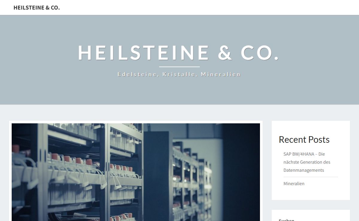 Heilsteine & Co. - Edelsteine, Kristalle, Mineralien
