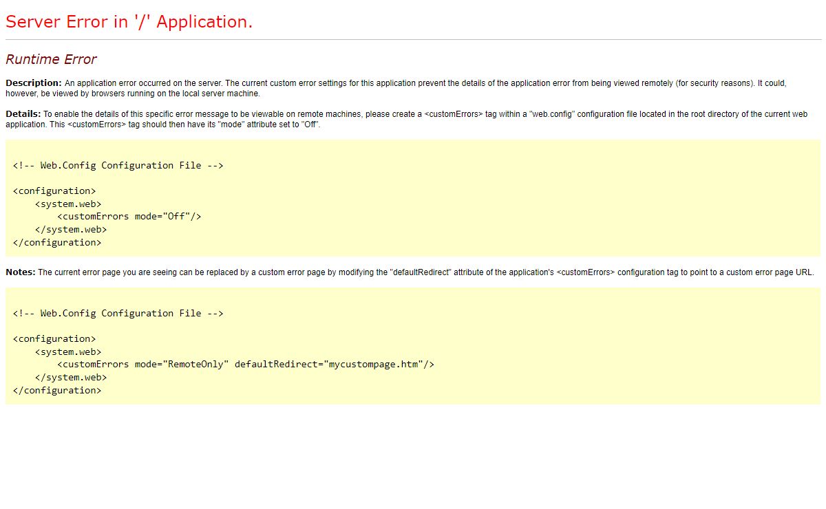 Runtime Error