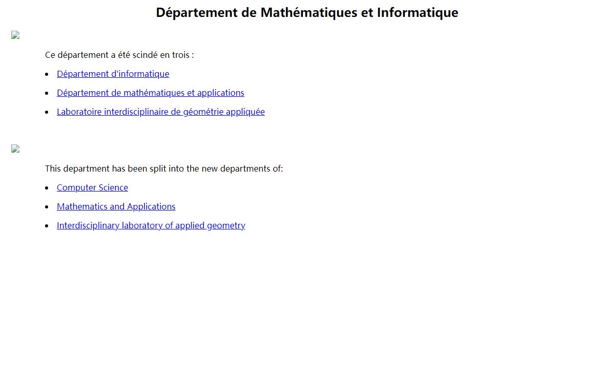 Département de Mathématiques et Informatique