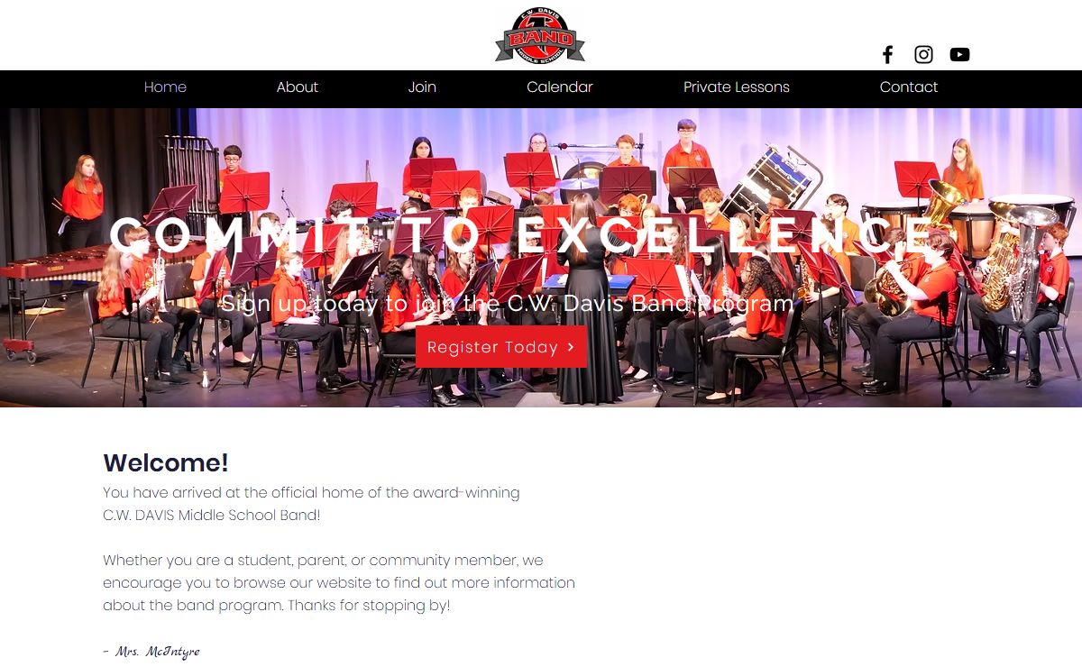 C.W. Davis Middle School Band | Flowery Branch