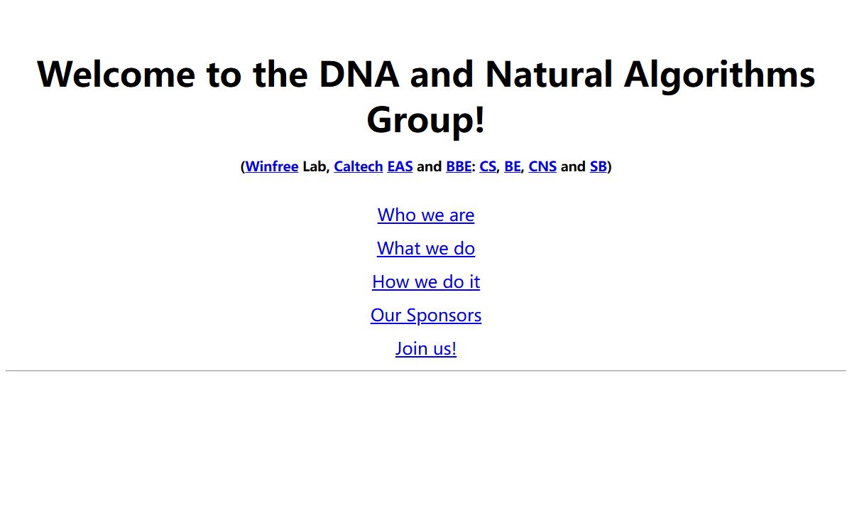 DNA Group Homepage