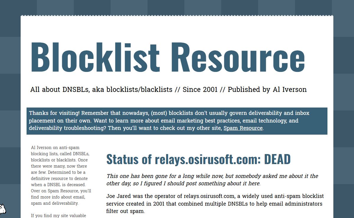 Blocklist Resource